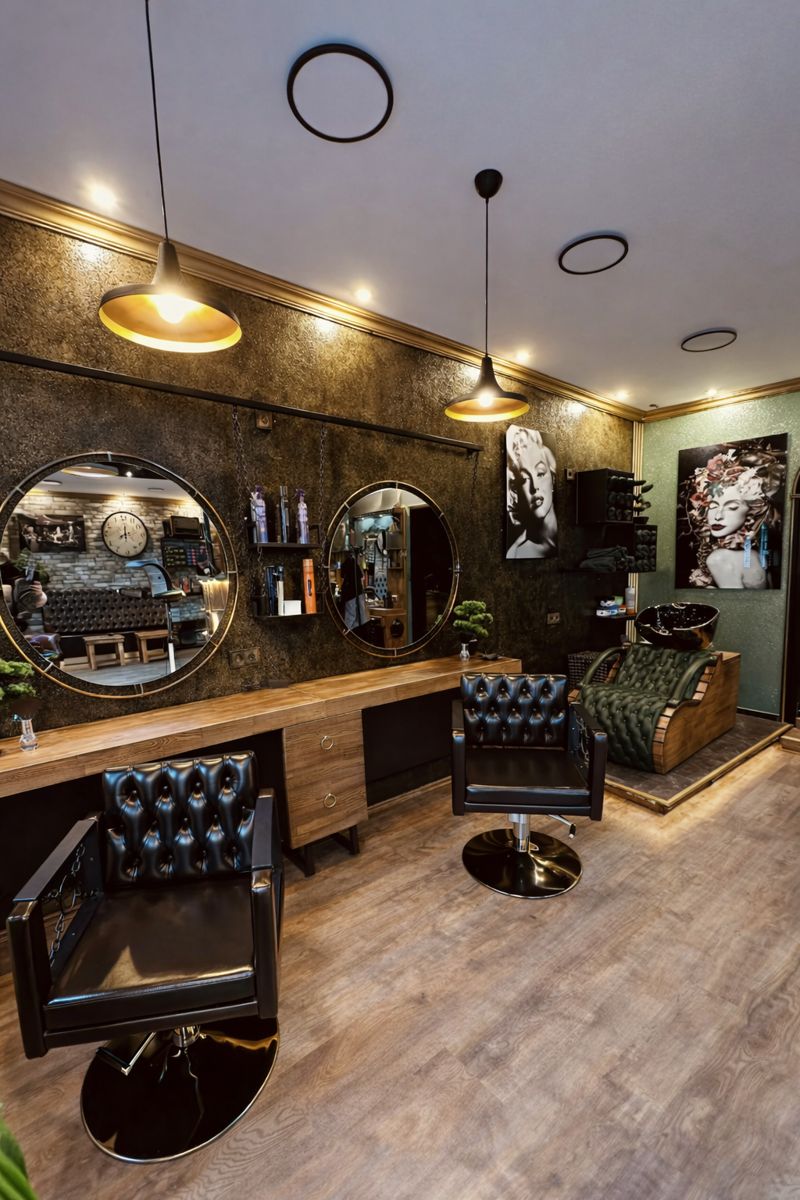 Friseursalon Styling Bereich