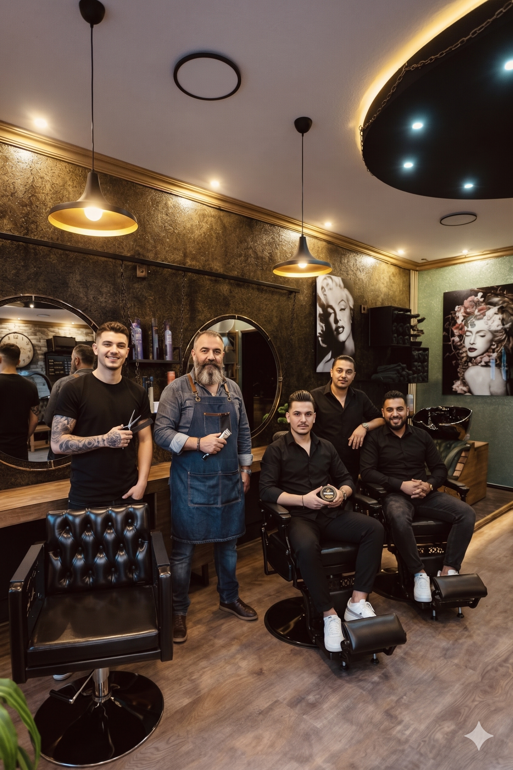 Team vom Goldkamm Barbershop